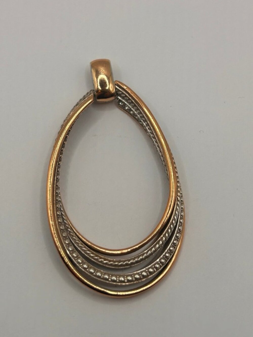 Brighton Neptune's Rings Pendant only no chain   rose gold  silver